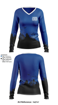 Brookfield Central Women's Long Sleeve V-neck Shirt - 1