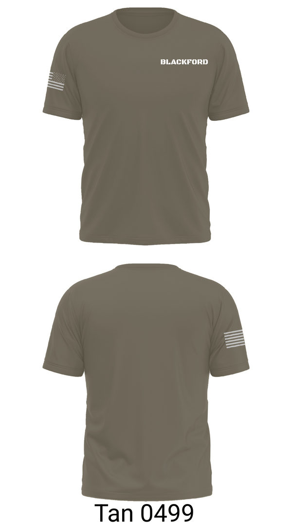Short Sleeve Performance Shirt, BLACKFORD, Army, Teamtime, Team time, sublimation, custom sports apparel, team uniforms, spirit wear, spiritwear, sports uniforms, custom shirts, team store, custom team store, fundraiser sports, apparel fundraiser