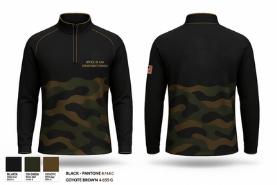 Office of Law Enforcement Services 79607885 Quarter Zip Jacket - 1