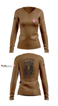 20th Engineer Brigade 13540716 Women's Long Sleeve V-neck Shirt - 1