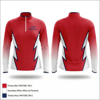 Quarter Zip Jacket, Lady Patriots, Softball, Teamtime, Team time, sublimation, custom sports apparel, team uniforms, spirit wear, spiritwear, sports uniforms, custom shirts, team store, custom team store, fundraiser sports, apparel fundraiser