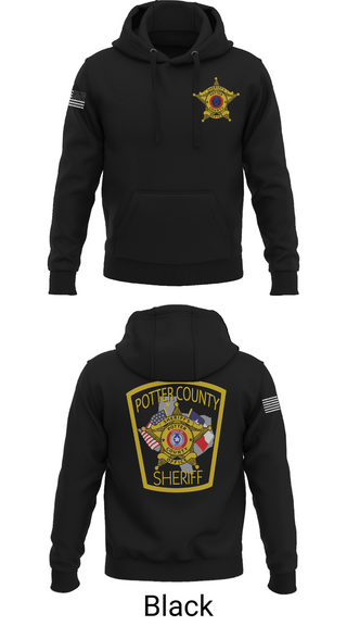 Hoodie, Potter County Sheriff's Office, Police, Teamtime, Team time, sublimation, custom sports apparel, team uniforms, spirit wear, spiritwear, sports uniforms, custom shirts, team store, custom team store, fundraiser sports, apparel fundraiser