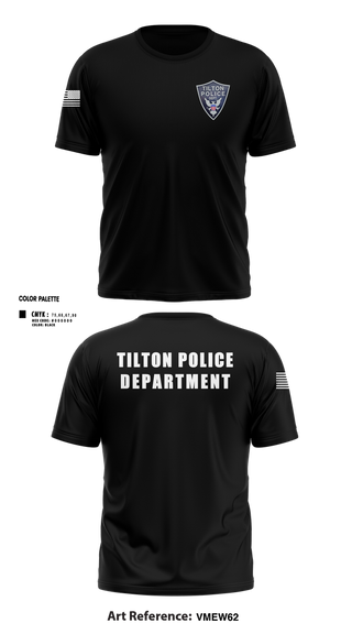 Short Sleeve Performance Shirt, Tilton Police Department, Police, Teamtime, Team time, sublimation, custom sports apparel, team uniforms, spirit wear, spiritwear, sports uniforms, custom shirts, team store, custom team store, fundraiser sports, apparel fundraiser