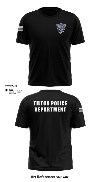 Tilton Police Department 94769957 Short Sleeve Performance Shirt - 3