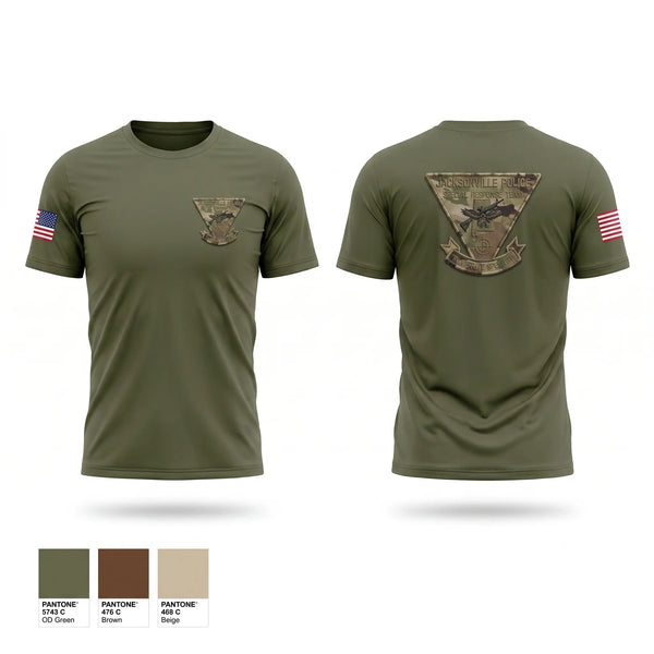 Short Sleeve Performance Shirt, Jacksonville Police SRT, Police, Teamtime, Team time, sublimation, custom sports apparel, team uniforms, spirit wear, spiritwear, sports uniforms, custom shirts, team store, custom team store, fundraiser sports, apparel fundraiser