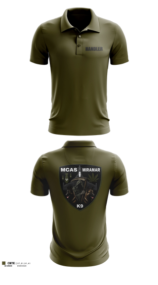 Short Sleeve Performance Polo, MCAS Miramar Military Working Dog Section, Marines, Teamtime, Team time, sublimation, custom sports apparel, team uniforms, spirit wear, spiritwear, sports uniforms, custom shirts, team store, custom team store, fundraiser sports, apparel fundraiser