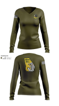 93D MP DET (MWD) 45021332 Women's Long Sleeve V-neck Shirt - 111
