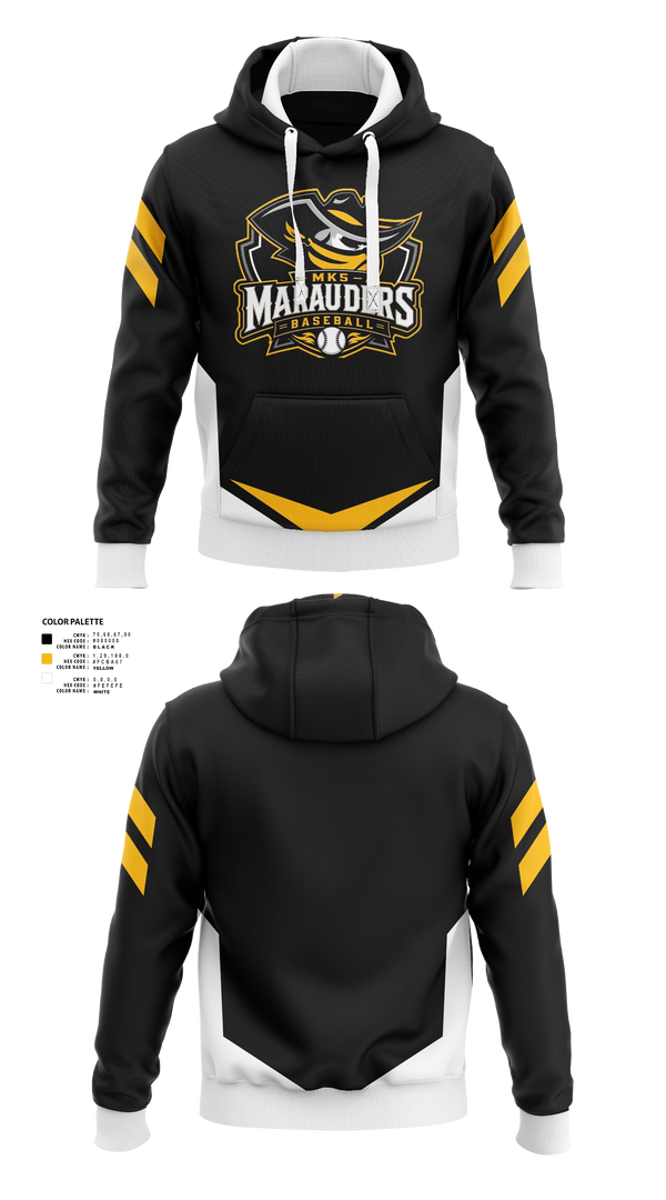 Hoodie, MK5 Marauders, Baseball, Teamtime, Team time, sublimation, custom sports apparel, team uniforms, spirit wear, spiritwear, sports uniforms, custom shirts, team store, custom team store, fundraiser sports, apparel fundraiser