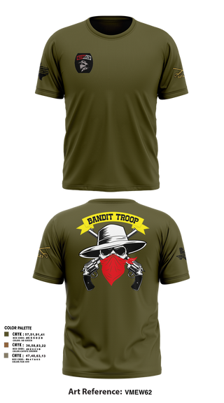 Short Sleeve Performance Shirt, 6-9 bandit troop, Army, Teamtime, Team time, sublimation, custom sports apparel, team uniforms, spirit wear, spiritwear, sports uniforms, custom shirts, team store, custom team store, fundraiser sports, apparel fundraiser