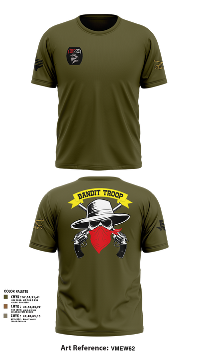 6-9 bandit troop 98315897 Short Sleeve Performance Shirt - 1