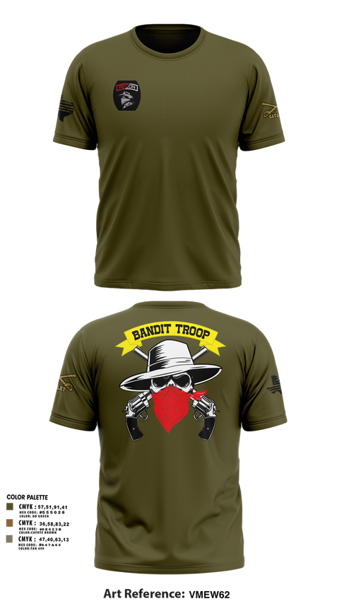 Short Sleeve Performance Shirt, 6-9 bandit troop, Army, Teamtime, Team time, sublimation, custom sports apparel, team uniforms, spirit wear, spiritwear, sports uniforms, custom shirts, team store, custom team store, fundraiser sports, apparel fundraiser