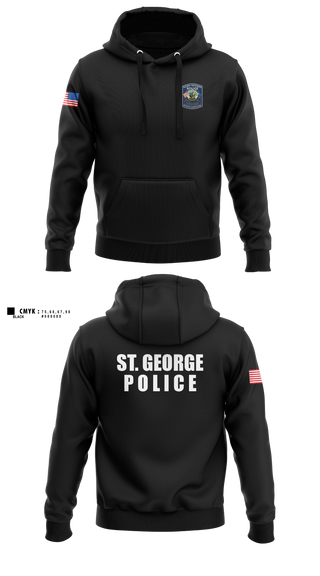 Hoodie, St. George police dept, Police, Teamtime, Team time, sublimation, custom sports apparel, team uniforms, spirit wear, spiritwear, sports uniforms, custom shirts, team store, custom team store, fundraiser sports, apparel fundraiser