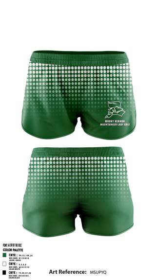 Womens Shorts, Mount Vernon Lady Golf, Golf, Teamtime, Team time, sublimation, custom sports apparel, team uniforms, spirit wear, spiritwear, sports uniforms, custom shirts, team store, custom team store, fundraiser sports, apparel fundraiser