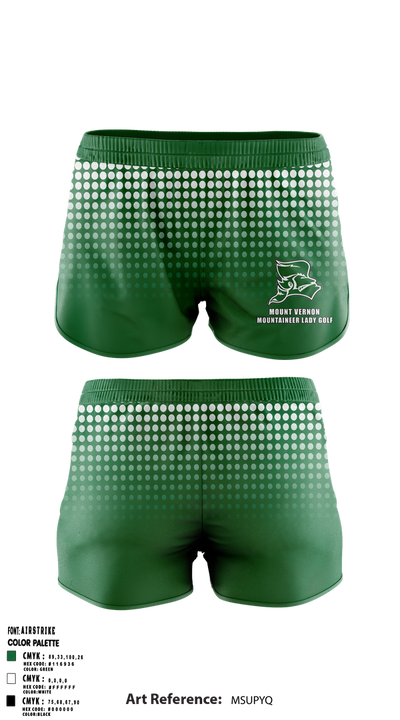 Mount Vernon Mountaineer Lady Golf Women's Shorts - 1