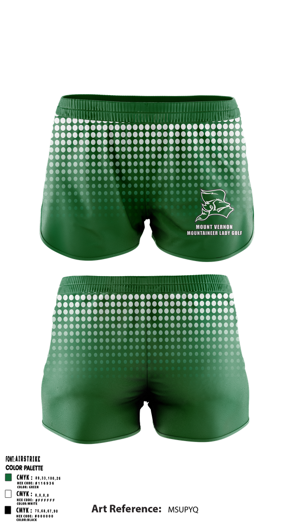 Womens Shorts, Mount Vernon Lady Golf, Golf, Teamtime, Team time, sublimation, custom sports apparel, team uniforms, spirit wear, spiritwear, sports uniforms, custom shirts, team store, custom team store, fundraiser sports, apparel fundraiser