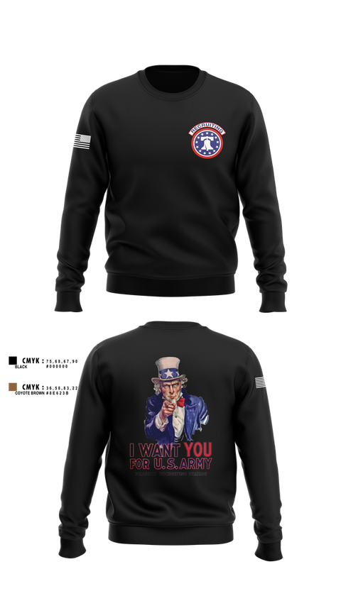 Crew Neck Sweatshirt, US Army I Want You, Army, Teamtime, Team time, sublimation, custom sports apparel, team uniforms, spirit wear, spiritwear, sports uniforms, custom shirts, team store, custom team store, fundraiser sports, apparel fundraiser