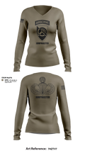 360 CA BDE (Airborne) 20343641 Women's Long Sleeve V-neck Shirt - 21