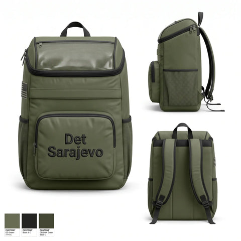 Gear Bag, Det Sarajevo, Marines, Teamtime, Team time, sublimation, custom sports apparel, team uniforms, spirit wear, spiritwear, sports uniforms, custom shirts, team store, custom team store, fundraiser sports, apparel fundraiser