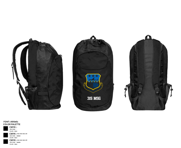Gear Bag, 315 MSG, , Teamtime, Team time, sublimation, custom sports apparel, team uniforms, spirit wear, spiritwear, sports uniforms, custom shirts, team store, custom team store, fundraiser sports, apparel fundraiser