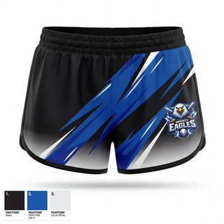Womens Shorts, Mighty Eagles, Baseball, Teamtime, Team time, sublimation, custom sports apparel, team uniforms, spirit wear, spiritwear, sports uniforms, custom shirts, team store, custom team store, fundraiser sports, apparel fundraiser
