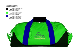 Duffle Bag, Boston Banshees, Football, Teamtime, Team time, sublimation, custom sports apparel, team uniforms, spirit wear, spiritwear, sports uniforms, custom shirts, team store, custom team store, fundraiser sports, apparel fundraiser
