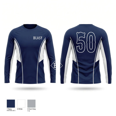 Blast Baseball Long Sleeve Performance Shirt - 1