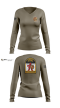 3-509th Parachute Infantry BN Able Nation 10459424 Women's Long Sleeve V-neck Shirt - 100