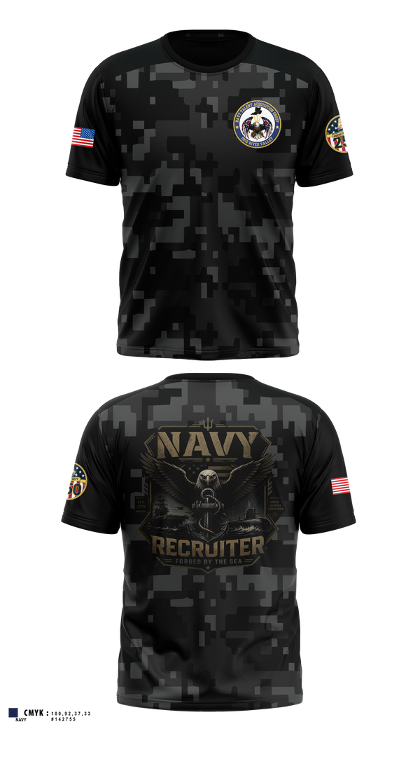 Old School Cotton Feel Shirt, NRS CLARKSVILLE, Navy, Teamtime, Team time, sublimation, custom sports apparel, team uniforms, spirit wear, spiritwear, sports uniforms, custom shirts, team store, custom team store, fundraiser sports, apparel fundraiser