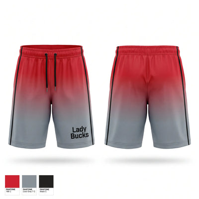 Lady Bucks Athletic Shorts With Pockets - 1