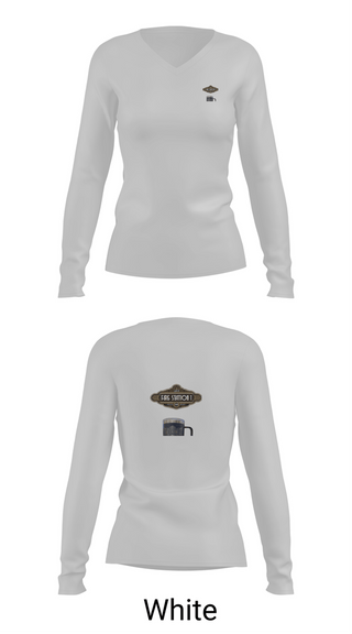 Womens Long Sleeve Vneck Shirt, Fire Station 1, Fire Department, Teamtime, Team time, sublimation, custom sports apparel, team uniforms, spirit wear, spiritwear, sports uniforms, custom shirts, team store, custom team store, fundraiser sports, apparel fundraiser
