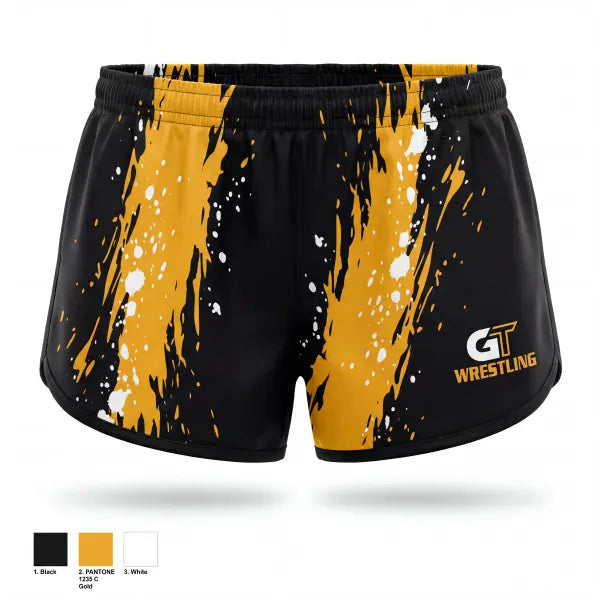 Womens Shorts, Groton Tigers, Wrestling, Teamtime, Team time, sublimation, custom sports apparel, team uniforms, spirit wear, spiritwear, sports uniforms, custom shirts, team store, custom team store, fundraiser sports, apparel fundraiser