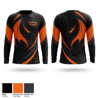 Long Sleeve Performance Shirt, Brunswick Dragons, Women's Basketball, Teamtime, Team time, sublimation, custom sports apparel, team uniforms, spirit wear, spiritwear, sports uniforms, custom shirts, team store, custom team store, fundraiser sports, apparel fundraiser
