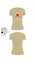 185th Engineer Support Company 57243184 Women's Short Sleeve V-neck Shirt - 84