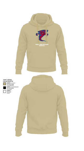 Hoodie, Eureka Junior High School Basketball, Men's Basketball, Teamtime, Team time, sublimation, custom sports apparel, team uniforms, spirit wear, spiritwear, sports uniforms, custom shirts, team store, custom team store, fundraiser sports, apparel fundraiser