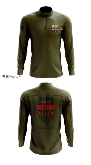 Quarter Zip Jacket, Big Iron, Fire Department, Teamtime, Team time, sublimation, custom sports apparel, team uniforms, spirit wear, spiritwear, sports uniforms, custom shirts, team store, custom team store, fundraiser sports, apparel fundraiser