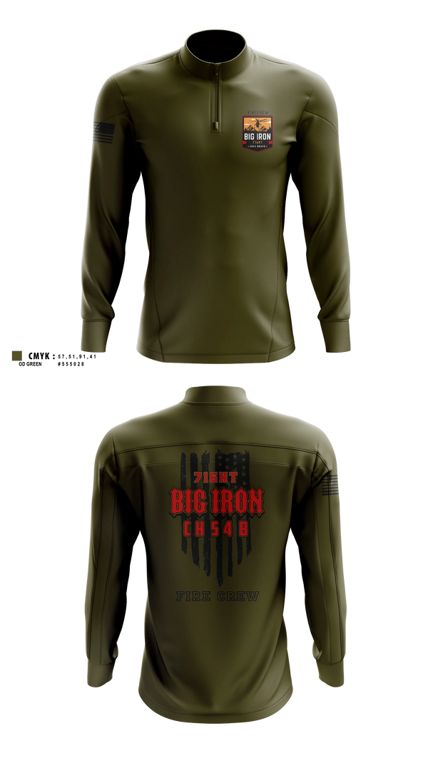 Quarter Zip Jacket, Big Iron, Fire Department, Teamtime, Team time, sublimation, custom sports apparel, team uniforms, spirit wear, spiritwear, sports uniforms, custom shirts, team store, custom team store, fundraiser sports, apparel fundraiser
