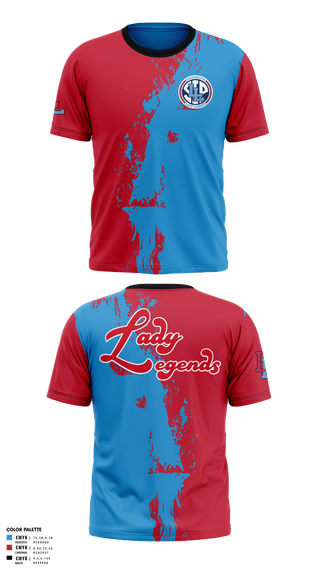 Short Sleeve Performance Shirt, Lady Legends, Softball, Teamtime, Team time, sublimation, custom sports apparel, team uniforms, spirit wear, spiritwear, sports uniforms, custom shirts, team store, custom team store, fundraiser sports, apparel fundraiser