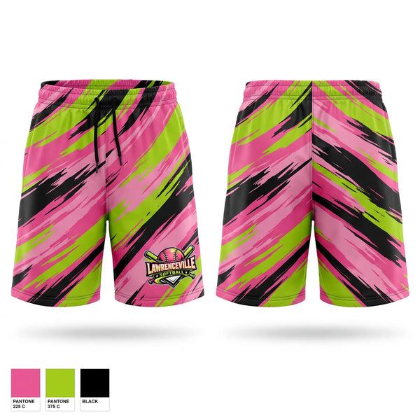 Athletic Shorts With Pockets, Lawrenceville, Softball, Teamtime, Team time, sublimation, custom sports apparel, team uniforms, spirit wear, spiritwear, sports uniforms, custom shirts, team store, custom team store, fundraiser sports, apparel fundraiser