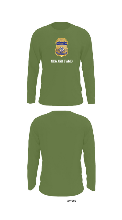 Newark FAMS 70077799 Long Sleeve Performance Shirt 50