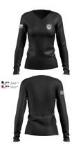 Kankakee Twp Fire 68701952 Women's Long Sleeve V-neck Shirt - 100