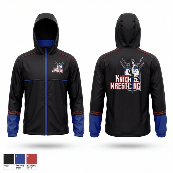Windbreaker, Lawrence County Knights, Wrestling, Teamtime, Team time, sublimation, custom sports apparel, team uniforms, spirit wear, spiritwear, sports uniforms, custom shirts, team store, custom team store, fundraiser sports, apparel fundraiser