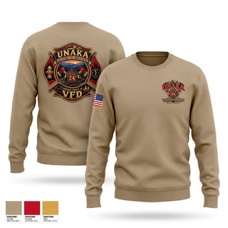 Crew Neck Sweatshirt, Unaka Volunteer Fire Department, Fire Department, Teamtime, Team time, sublimation, custom sports apparel, team uniforms, spirit wear, spiritwear, sports uniforms, custom shirts, team store, custom team store, fundraiser sports, apparel fundraiser