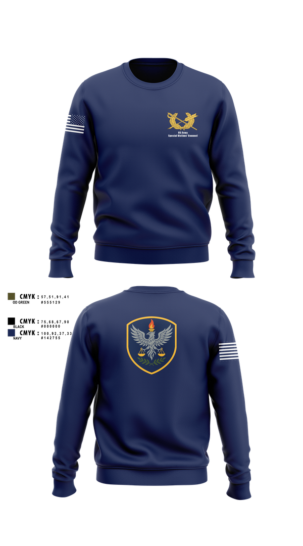 Crew Neck Sweatshirt, US Army Special Victims’ Counsel, , Teamtime, Team time, sublimation, custom sports apparel, team uniforms, spirit wear, spiritwear, sports uniforms, custom shirts, team store, custom team store, fundraiser sports, apparel fundraiser