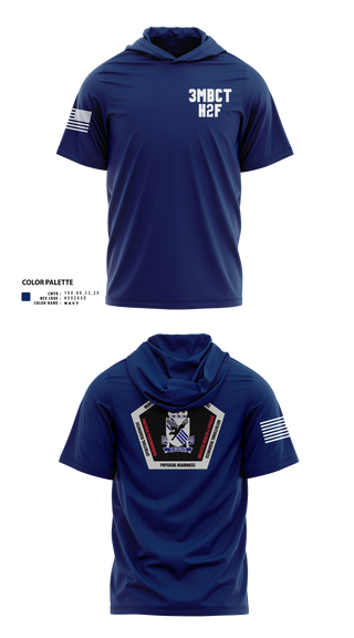 Short Sleeve Performance Shirt With Hood, 3BCT H2F, Army, Teamtime, Team time, sublimation, custom sports apparel, team uniforms, spirit wear, spiritwear, sports uniforms, custom shirts, team store, custom team store, fundraiser sports, apparel fundraiser