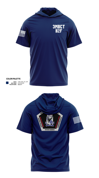 3BCT H2F 56762054 Short Sleeve Performance Shirt With Hood - 302