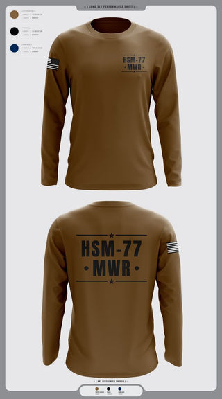 Long Sleeve Performance Shirt, HSM-77 MWR, , Teamtime, Team time, sublimation, custom sports apparel, team uniforms, spirit wear, spiritwear, sports uniforms, custom shirts, team store, custom team store, fundraiser sports, apparel fundraiser