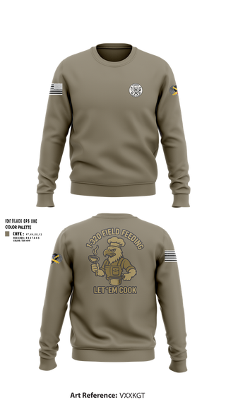 Crew Neck Sweatshirt, 1-320th, , Teamtime, Team time, sublimation, custom sports apparel, team uniforms, spirit wear, spiritwear, sports uniforms, custom shirts, team store, custom team store, fundraiser sports, apparel fundraiser