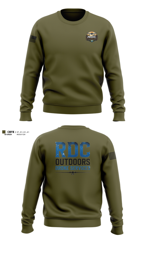 Crew Neck Sweatshirt, RDC Outdoors, Police, Teamtime, Team time, sublimation, custom sports apparel, team uniforms, spirit wear, spiritwear, sports uniforms, custom shirts, team store, custom team store, fundraiser sports, apparel fundraiser