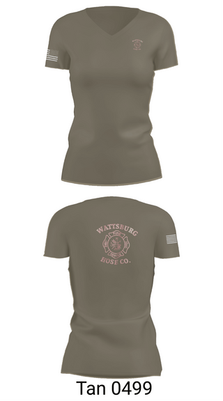 Womens Short Sleeve Vneck Shirt, Wattsburg Hose Company, Fire Department, Teamtime, Team time, sublimation, custom sports apparel, team uniforms, spirit wear, spiritwear, sports uniforms, custom shirts, team store, custom team store, fundraiser sports, apparel fundraiser