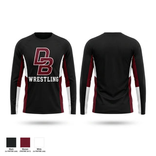 Long Sleeve Performance Shirt, Don Bosco Ironmen Wrestling, Wrestling, Teamtime, Team time, sublimation, custom sports apparel, team uniforms, spirit wear, spiritwear, sports uniforms, custom shirts, team store, custom team store, fundraiser sports, apparel fundraiser